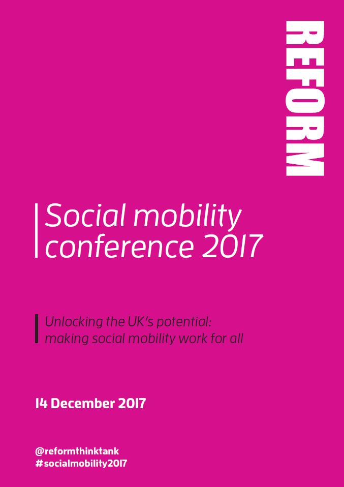Social mobility conference brochure