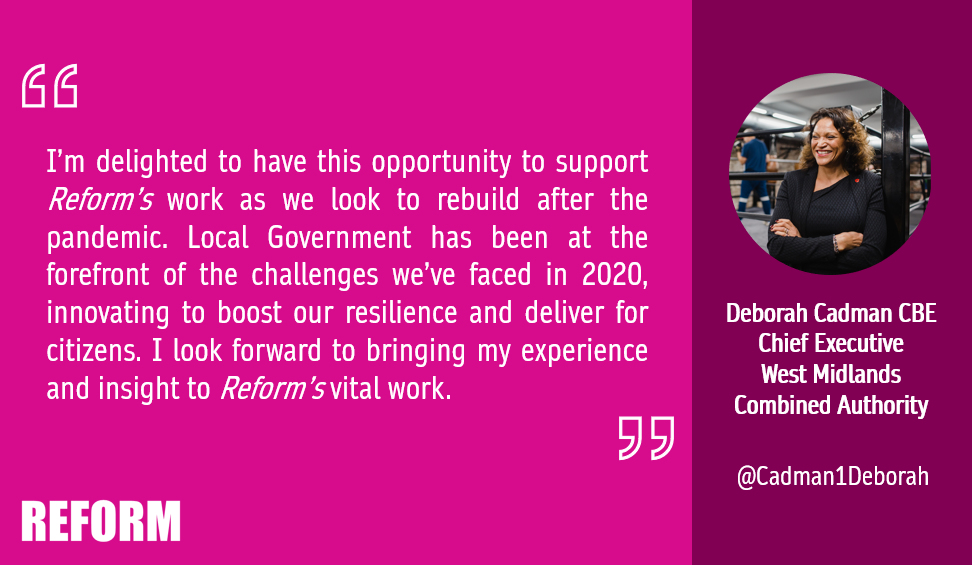 Deborah Cadman OBE, Chief Executive,​ West Midlands Combined Authority