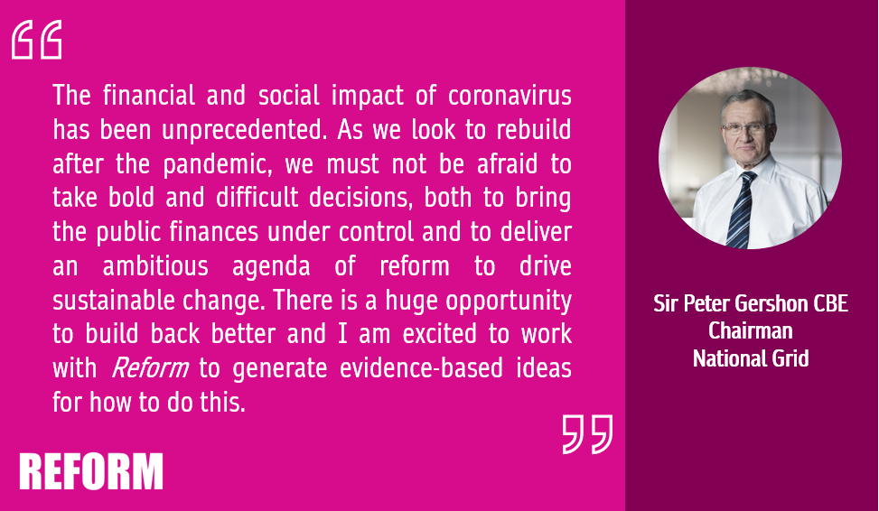 Sir Peter Gershon, CBE Chairman National Grid